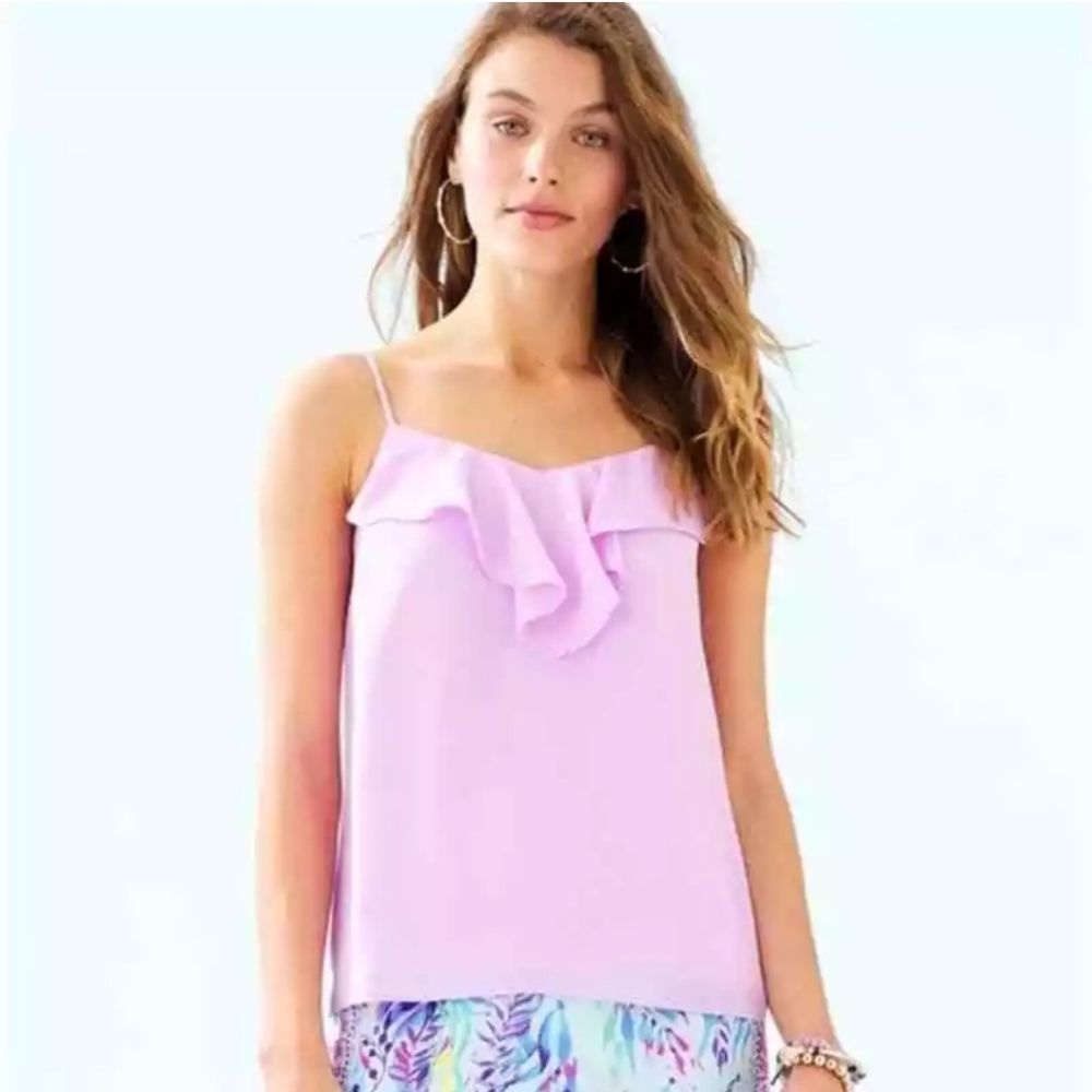Lilly Pulitzer Karmen Cami in Lilac Freesia - NWT sz XS Vacation Beach Resort